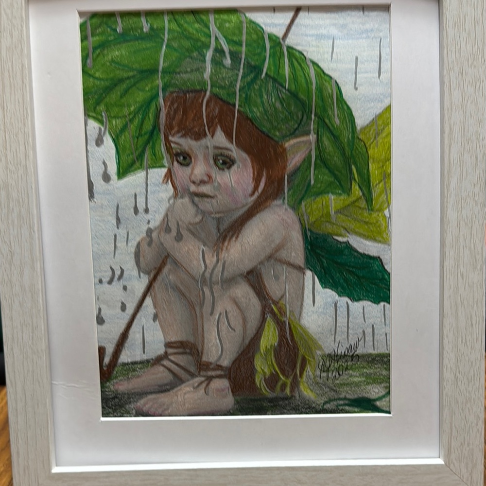 Leafy Green Elf Art Illustration